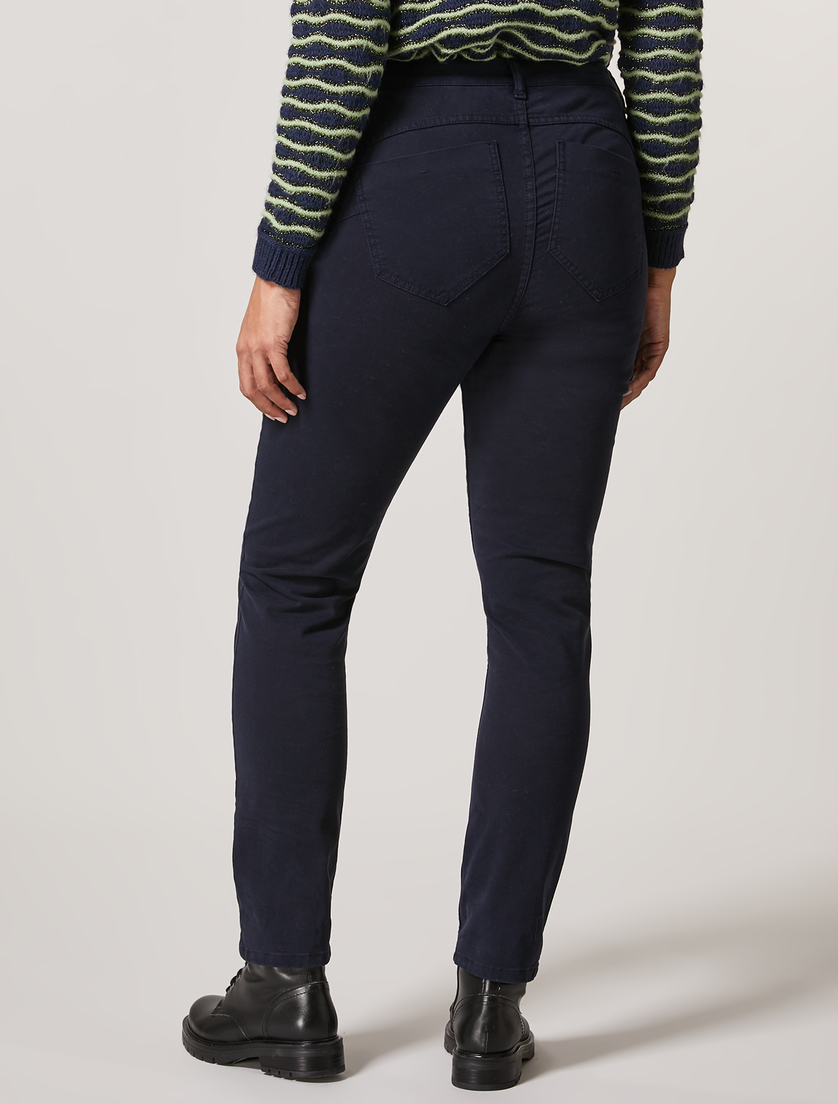 Shaping-Fit-Hose aus Gabardine - Dunkelblau - Marina Rinaldi - 4