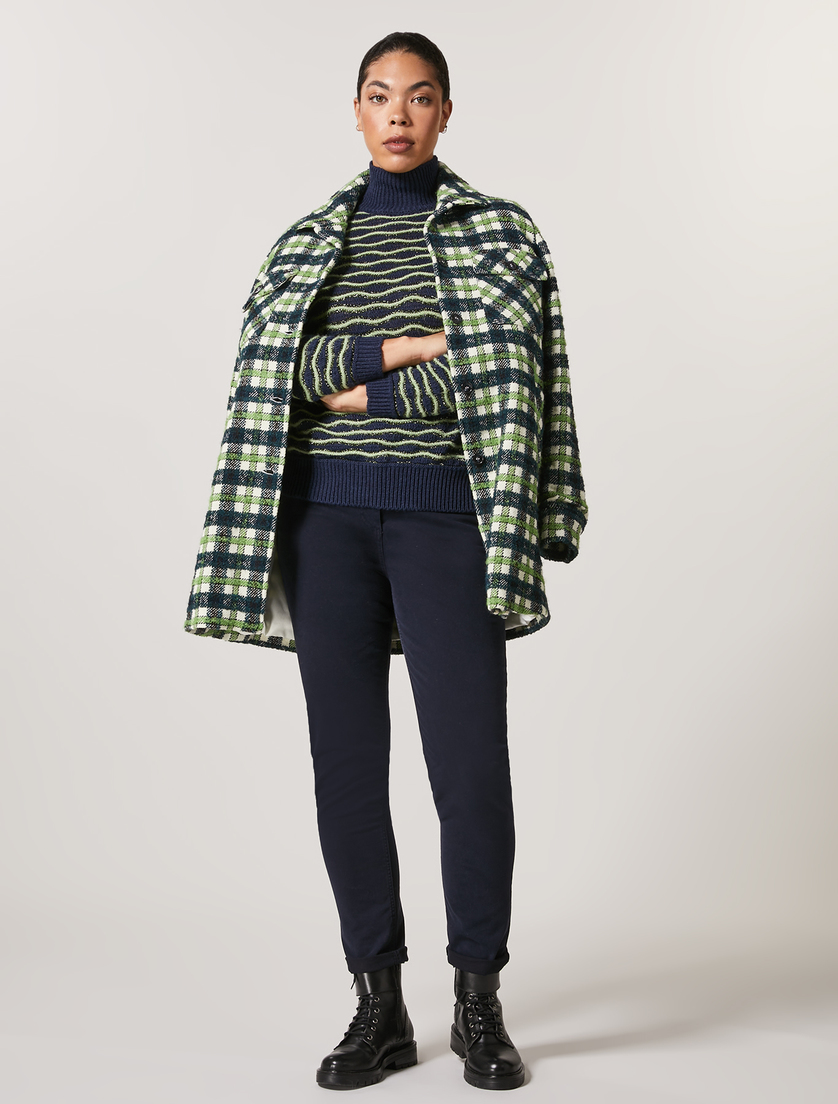 Shaping-Fit-Hose aus Gabardine - Dunkelblau - Marina Rinaldi - 5