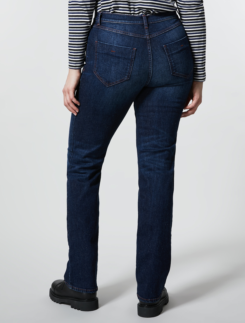 Super stretch denim jeans - Dark navy - Marina Rinaldi - 4