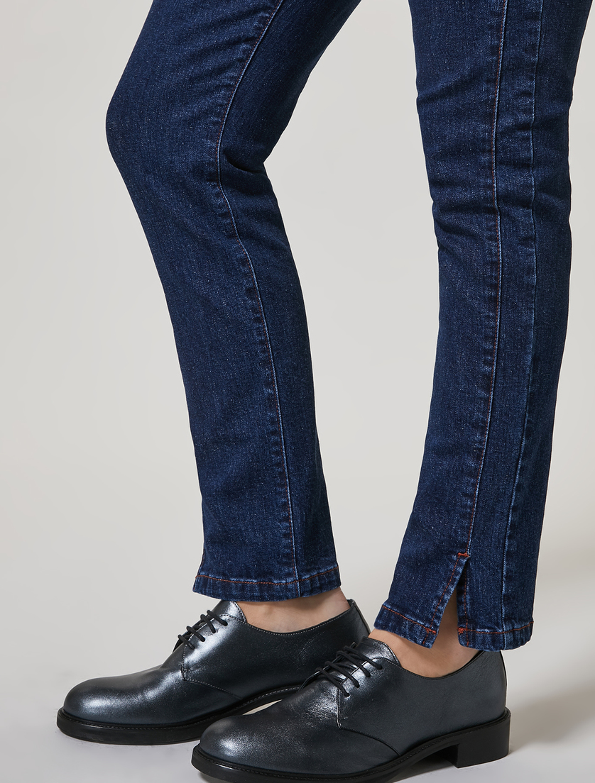 Shaping-fit super stretch denim jeans - Dark navy - Marina Rinaldi - 3