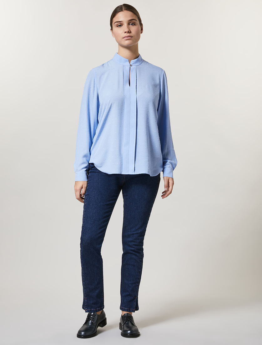 Shaping-fit super stretch denim jeans - Dark navy - Marina Rinaldi