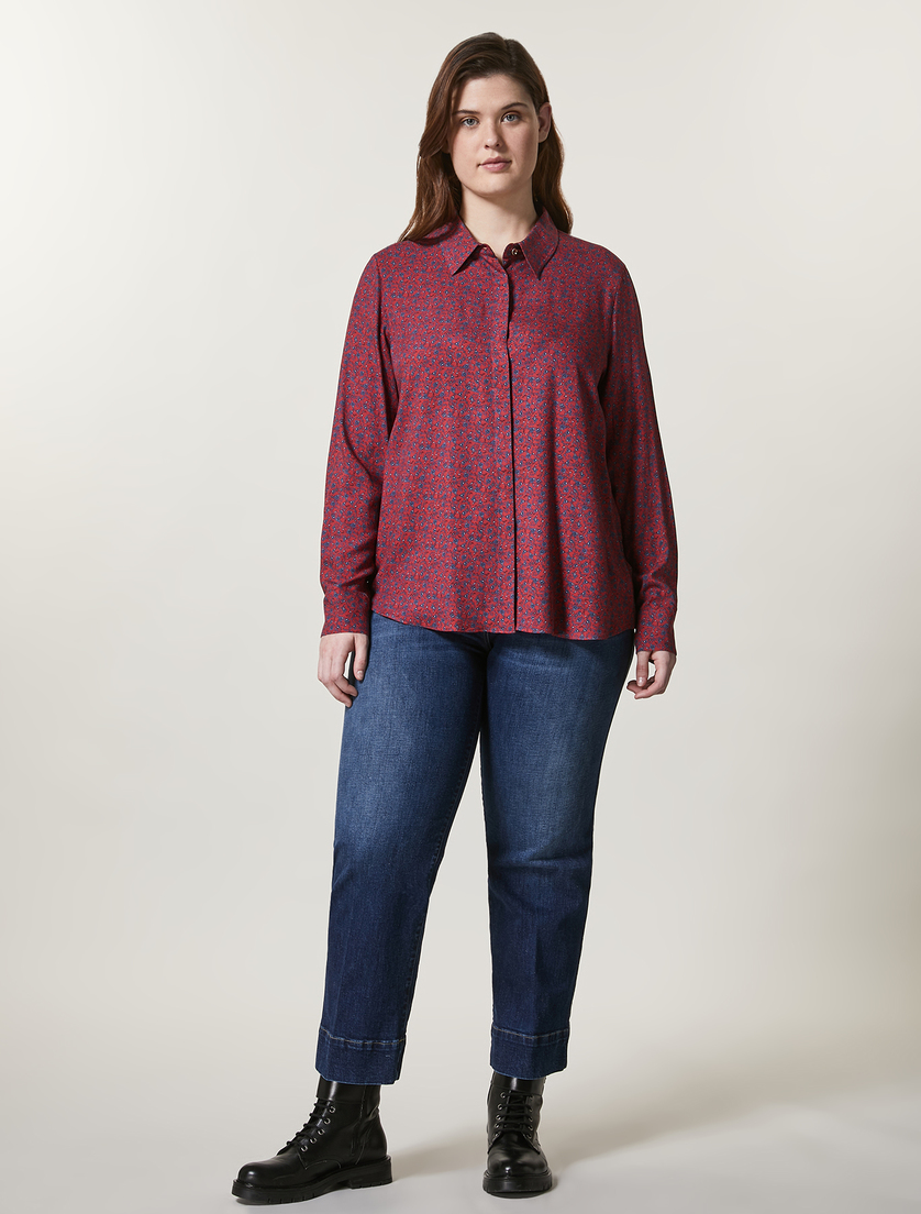 Super stretch denim jeans - Dark navy - Marina Rinaldi