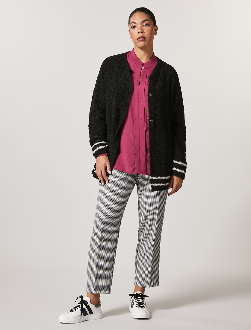 Bluse aus Plumetis-Viskose - Violette - Marina Rinaldi - 4