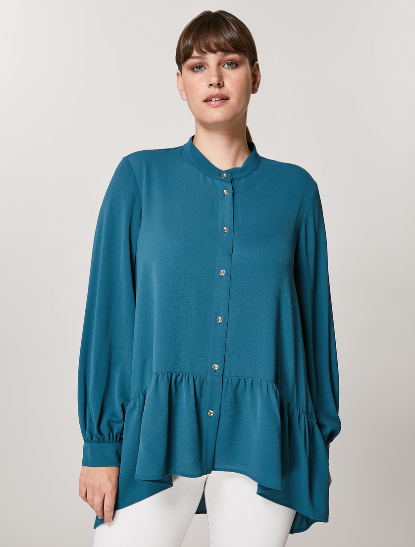 Satin shirt - Dark green - Marina Rinaldi