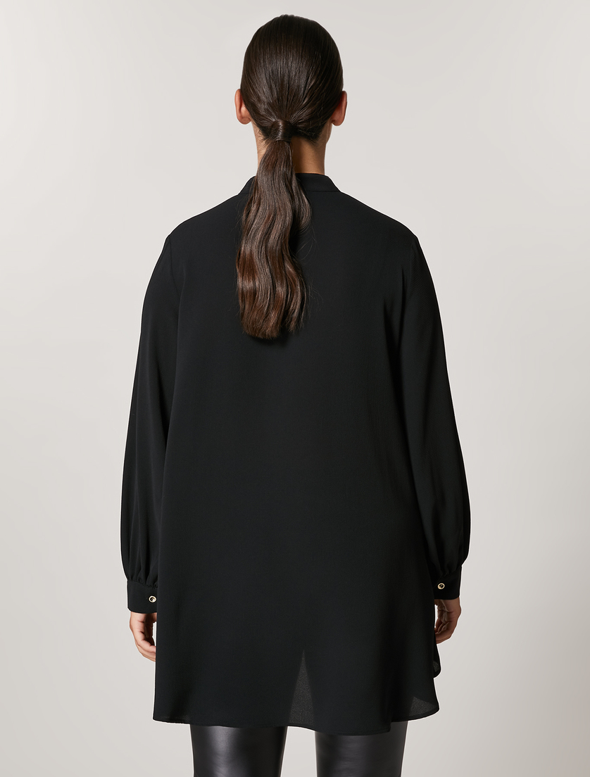 Bluse aus Satin - Schwarz - Marina Rinaldi - 3