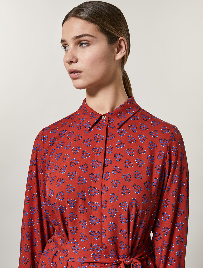 Kleid aus Viskose - Braun - Marina Rinaldi - 2