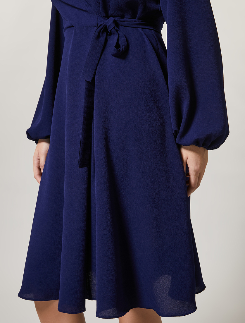 Kleid aus Satin - Dunkelblau - Marina Rinaldi - 2