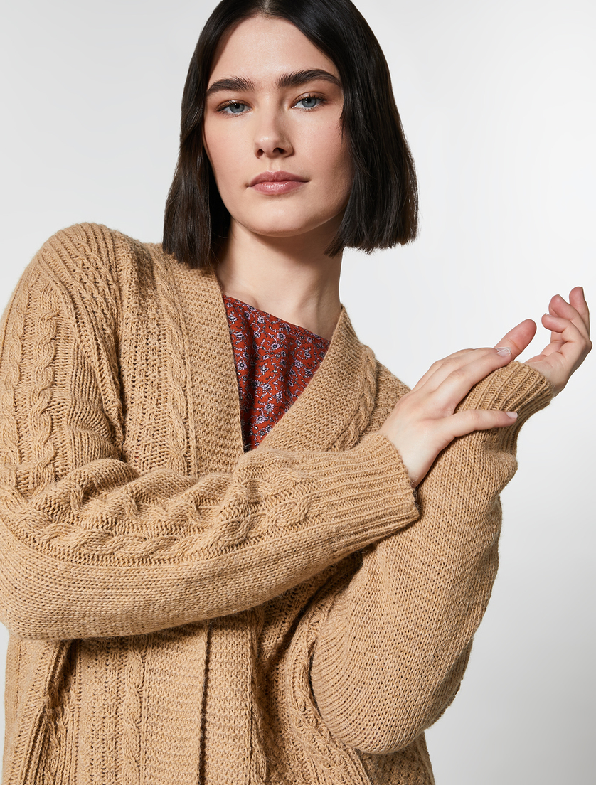 Cardigan aus Wollgemisch - Caramel - Marina Rinaldi - 2