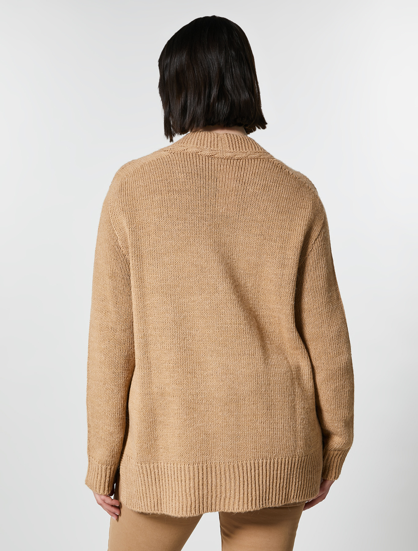 Cardigan aus Wollgemisch - Caramel - Marina Rinaldi - 3
