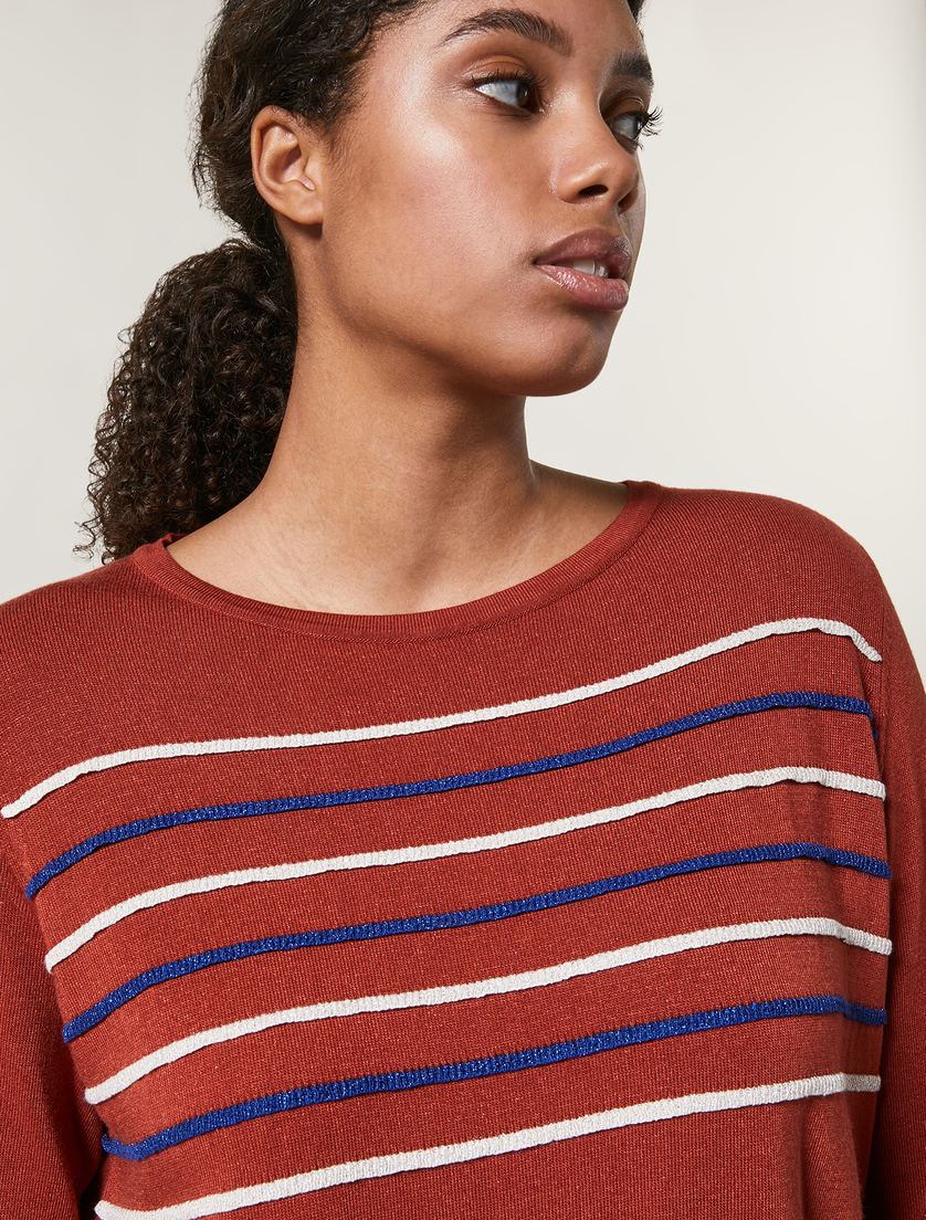 Viscose sweater - Brown - Marina Rinaldi - 2