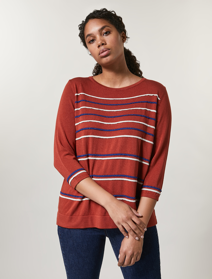 Viscose sweater - Brown - Marina Rinaldi