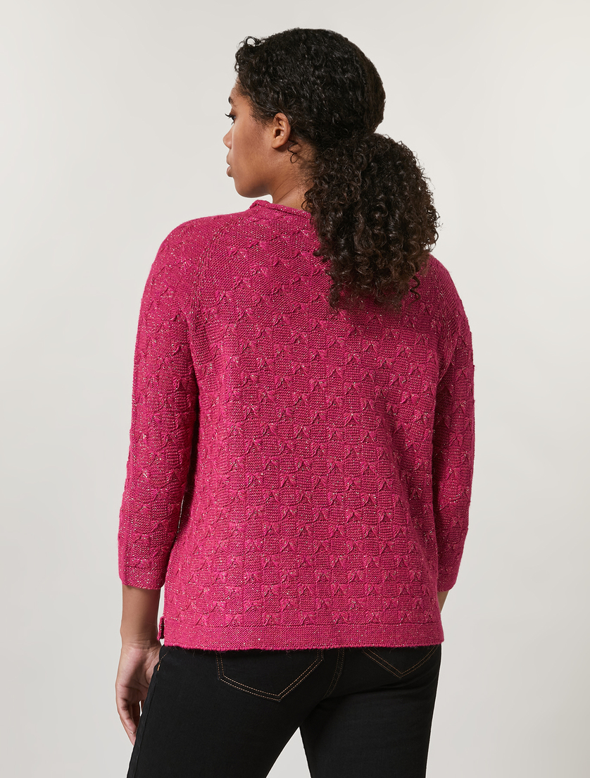 Pullover aus Wollgemisch und Alpaka - Fuchsia - Marina Rinaldi - 3