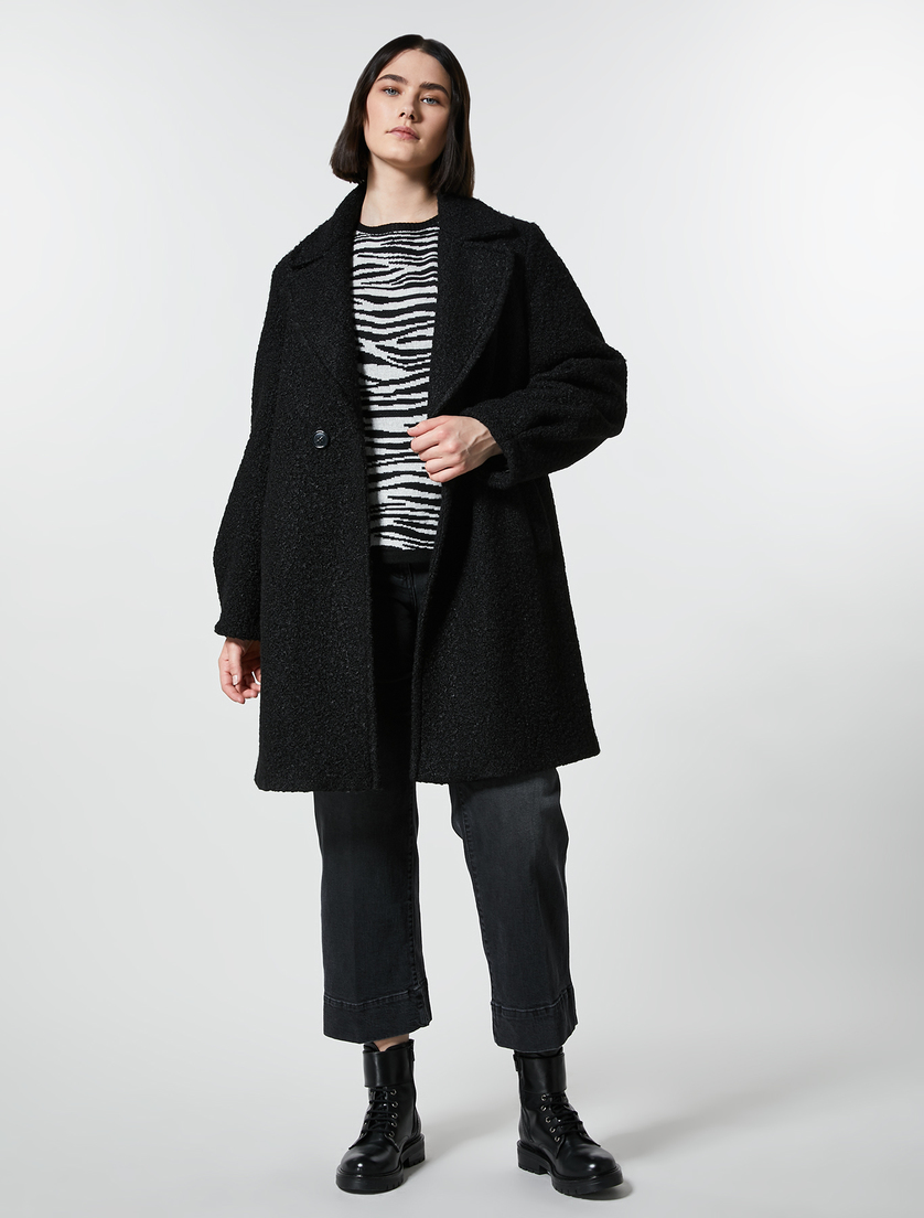 Pullover aus Wollgemisch und Alpaka - Schwarz - Marina Rinaldi - 4
