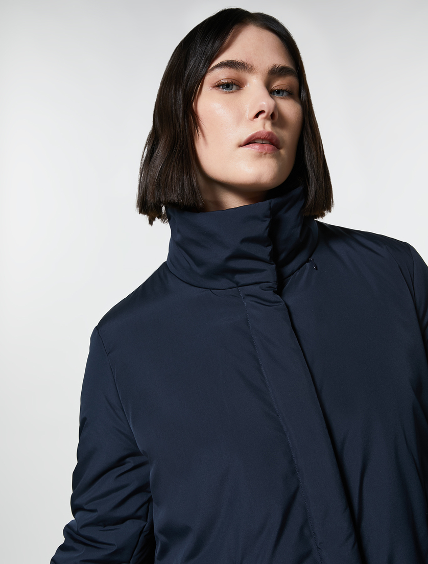 Satin-feel canvas down jacket - Dark navy - Marina Rinaldi - 2
