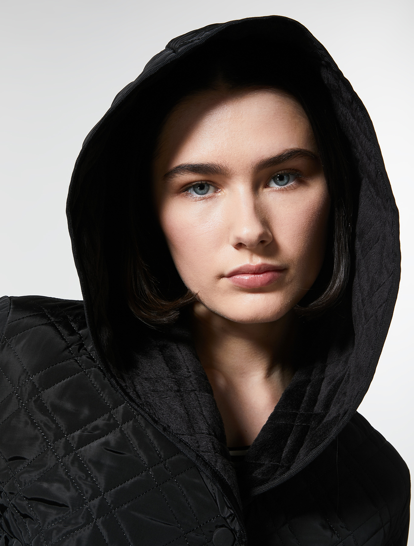 Water-repellent nylon down jacket - Black - Marina Rinaldi - 2