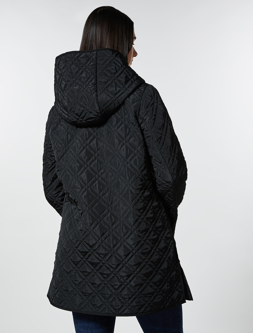 Water-repellent nylon down jacket - Black - Marina Rinaldi - 3