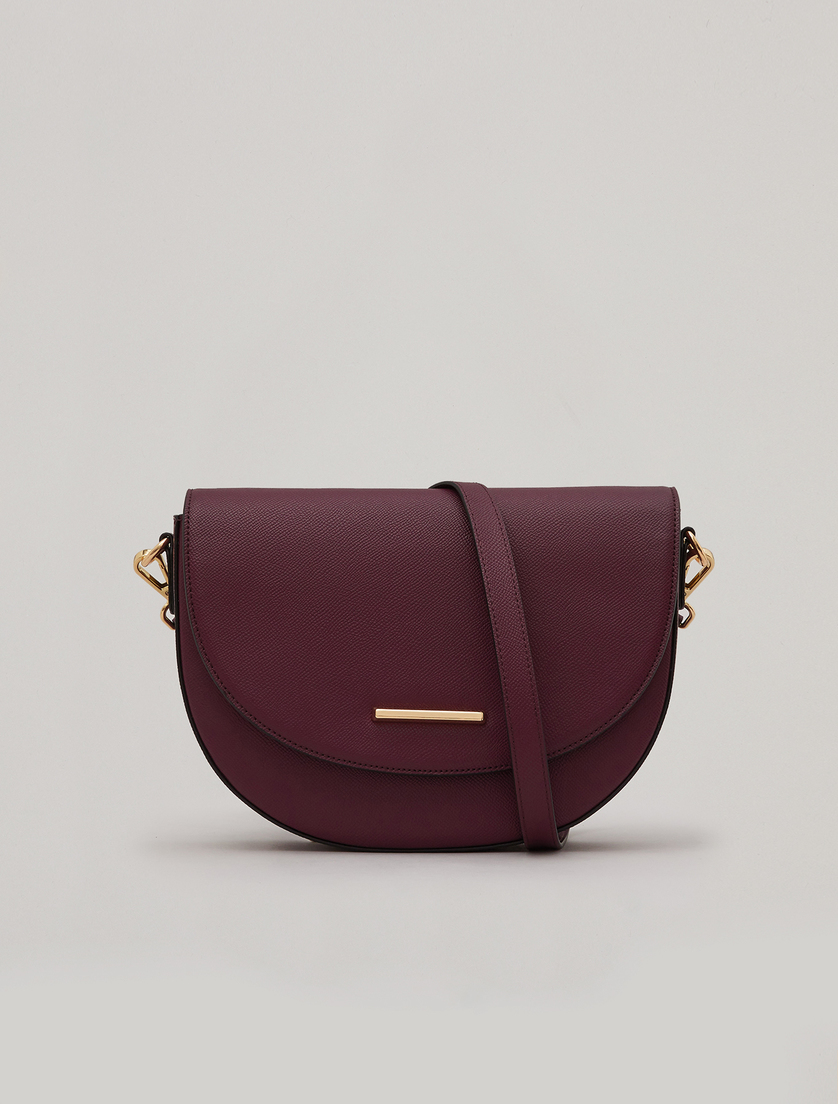 Coated fabric bag - Bordeaux - Marina Rinaldi