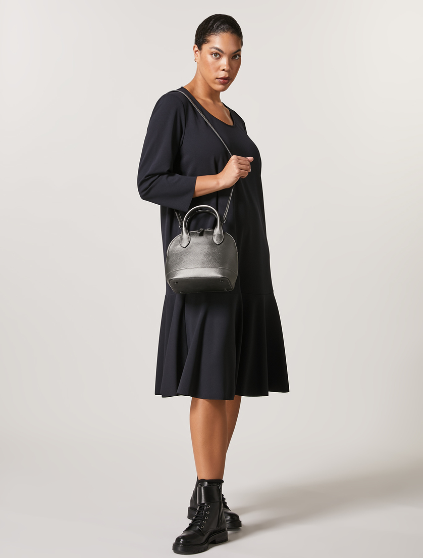 Scuba jersey dress - Dark navy - Marina Rinaldi - 4