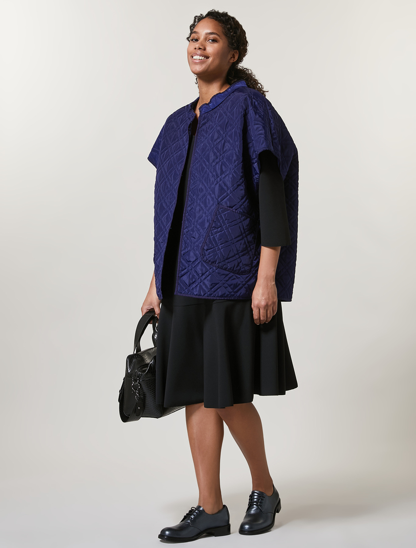 Scuba jersey dress - Black - Marina Rinaldi - 4
