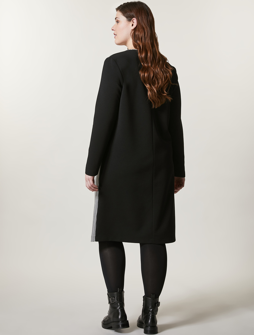 Stretch crepe jersey dress - Black - Marina Rinaldi - 3