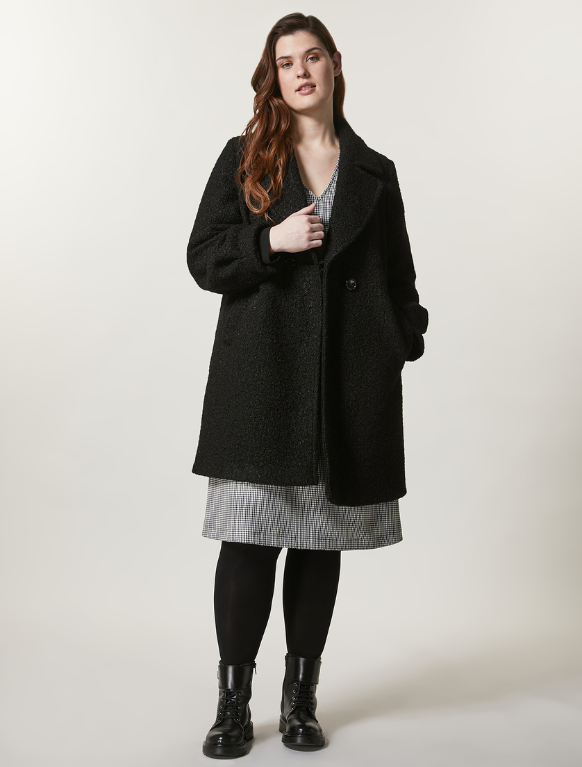 Stretch crepe jersey dress - Black - Marina Rinaldi - 4