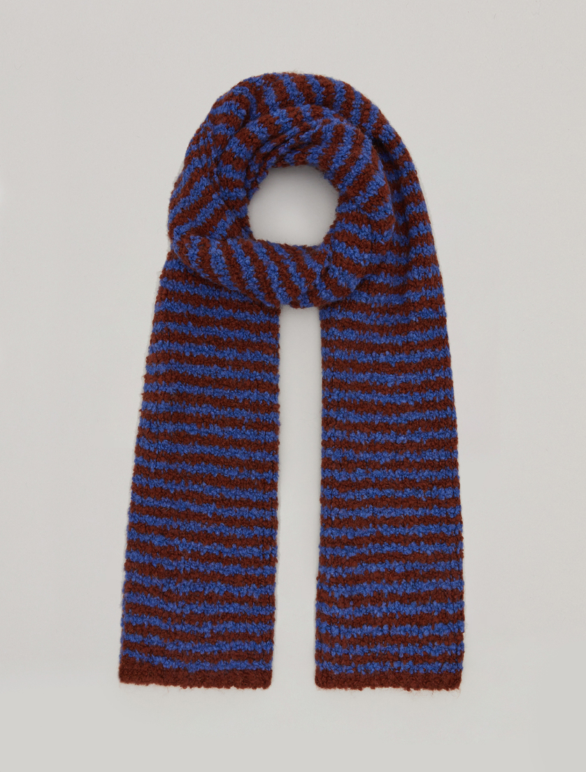 Wool-blend scarf - Brown - Marina Rinaldi