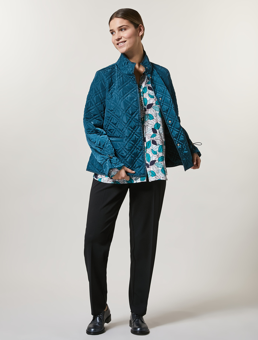 Scuba jersey trousers - Dark navy - Marina Rinaldi - 5