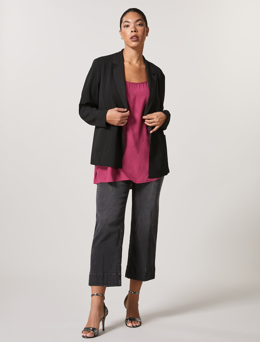 Plumetis viscose top - Purple - Marina Rinaldi - 4