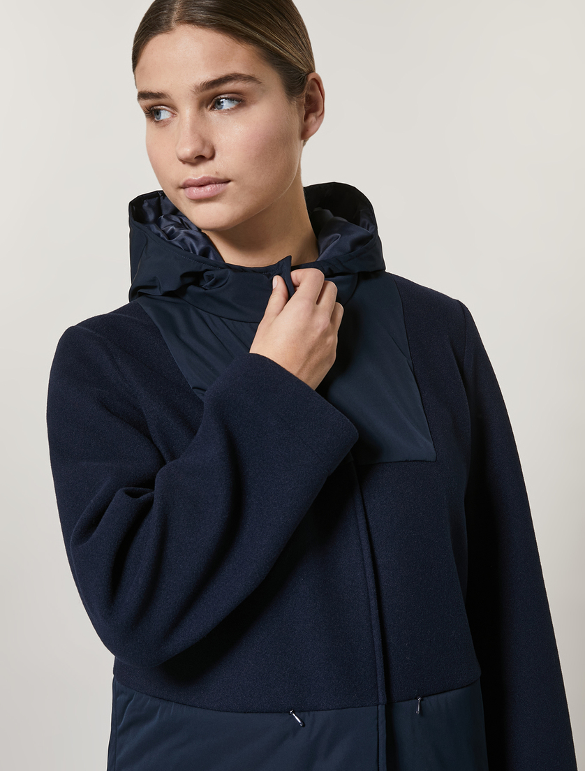 Jersey coat - Dark navy - Marina Rinaldi - 2