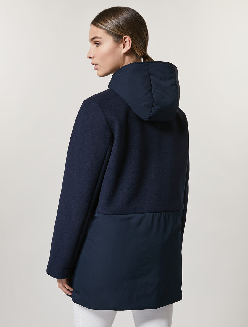Jersey coat - Dark navy - Marina Rinaldi - 3