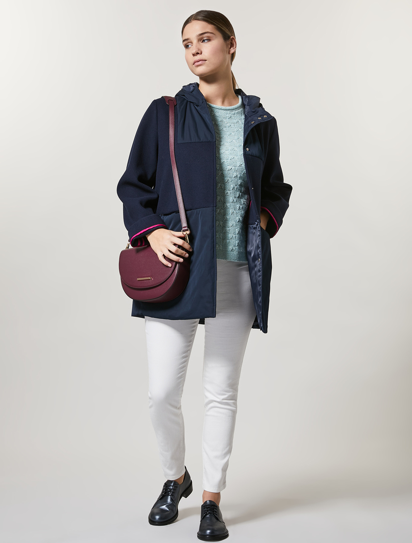 Jersey coat - Dark navy - Marina Rinaldi - 4
