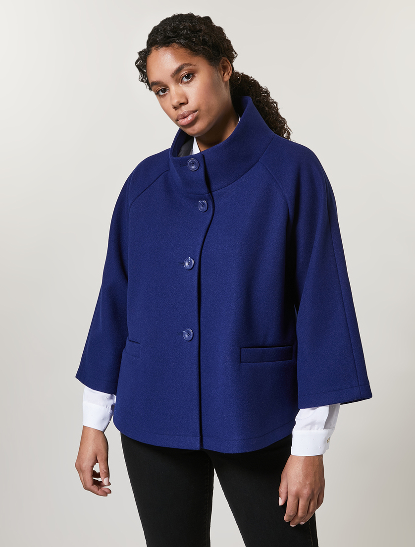 Jersey pea coat - Dark navy - Marina Rinaldi