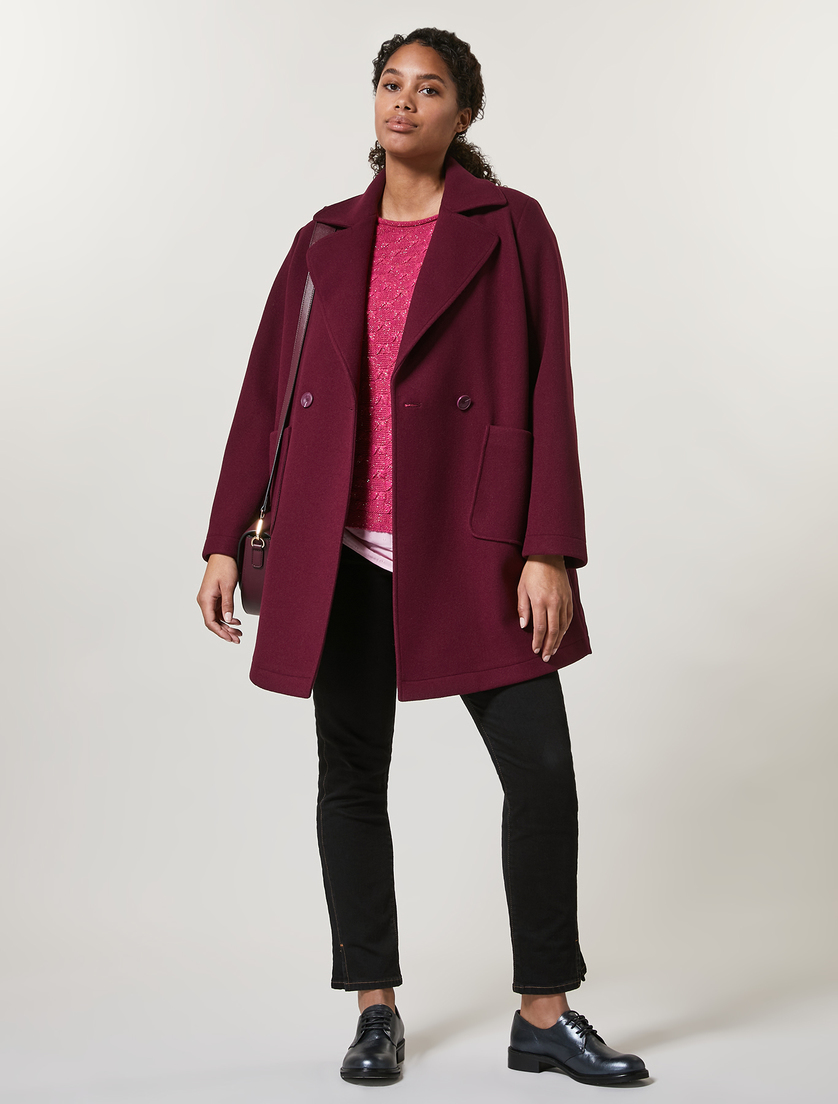 Jersey coat - Purple - Marina Rinaldi - 4