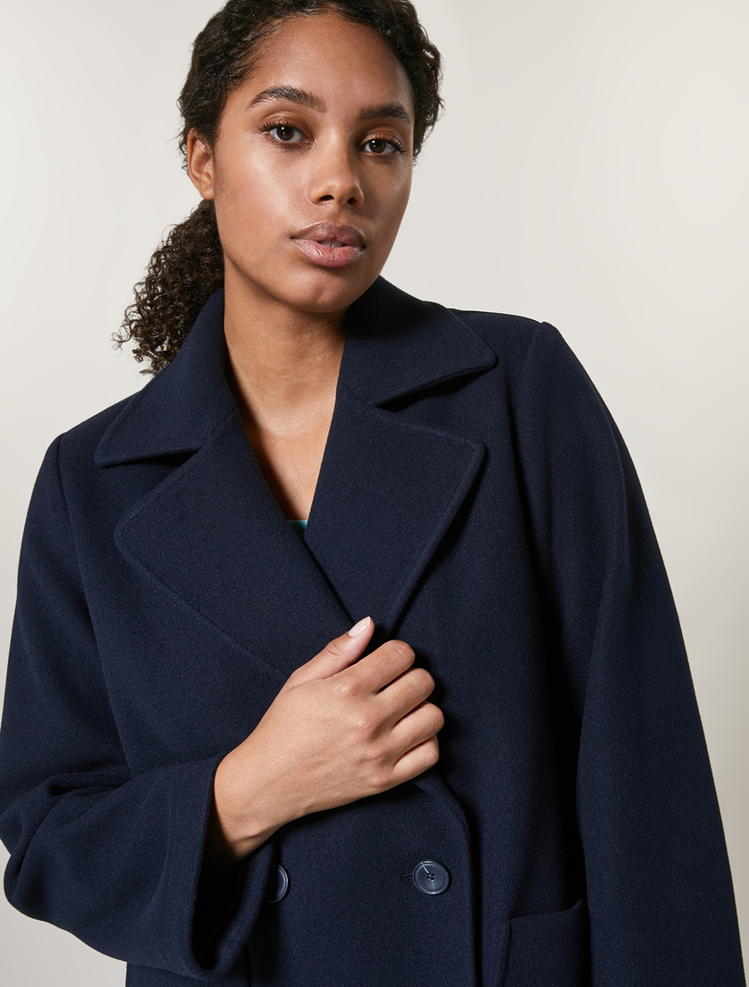 Jersey coat - Dark navy - Marina Rinaldi - 2