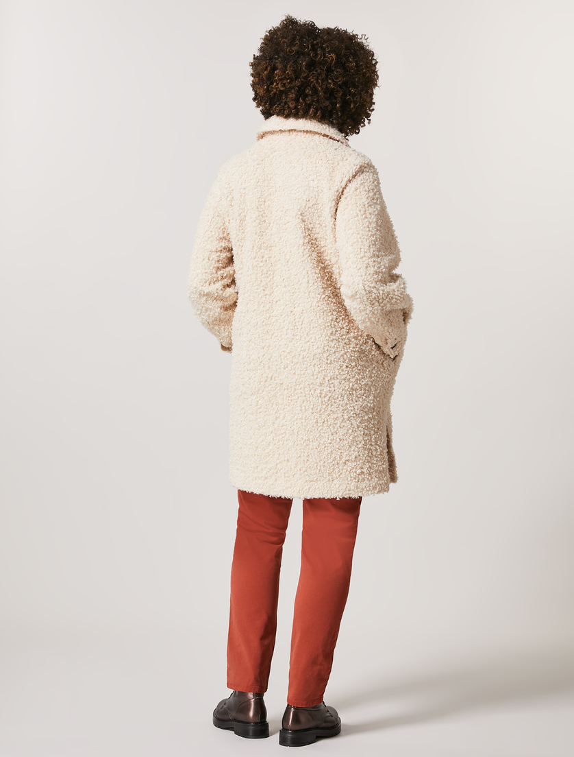 Bouclé jersey jacket - Dark beige - Marina Rinaldi - 3