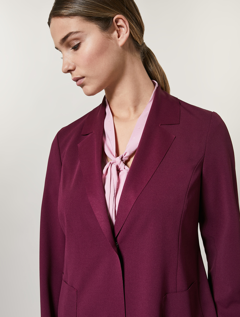 Scuba jersey blazer - Purple - Marina Rinaldi - 2