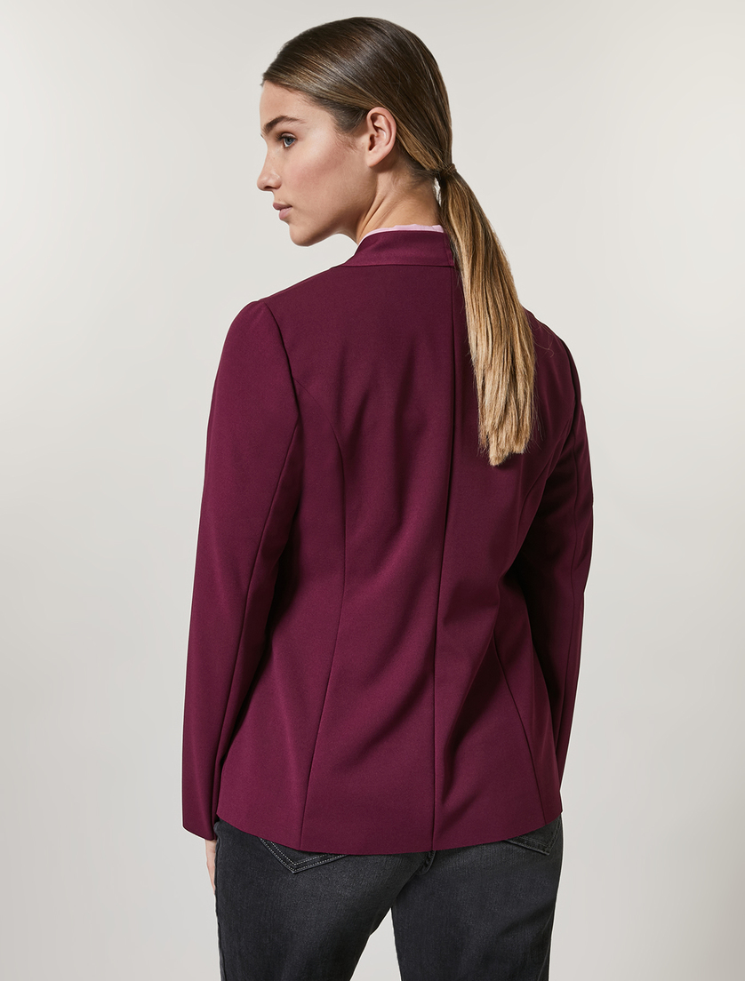 Scuba jersey blazer - Purple - Marina Rinaldi - 3