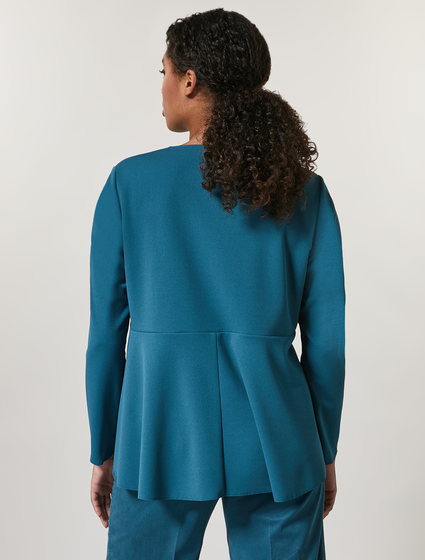 Scuba jersey sweatshirt - Dark green - Marina Rinaldi - 3