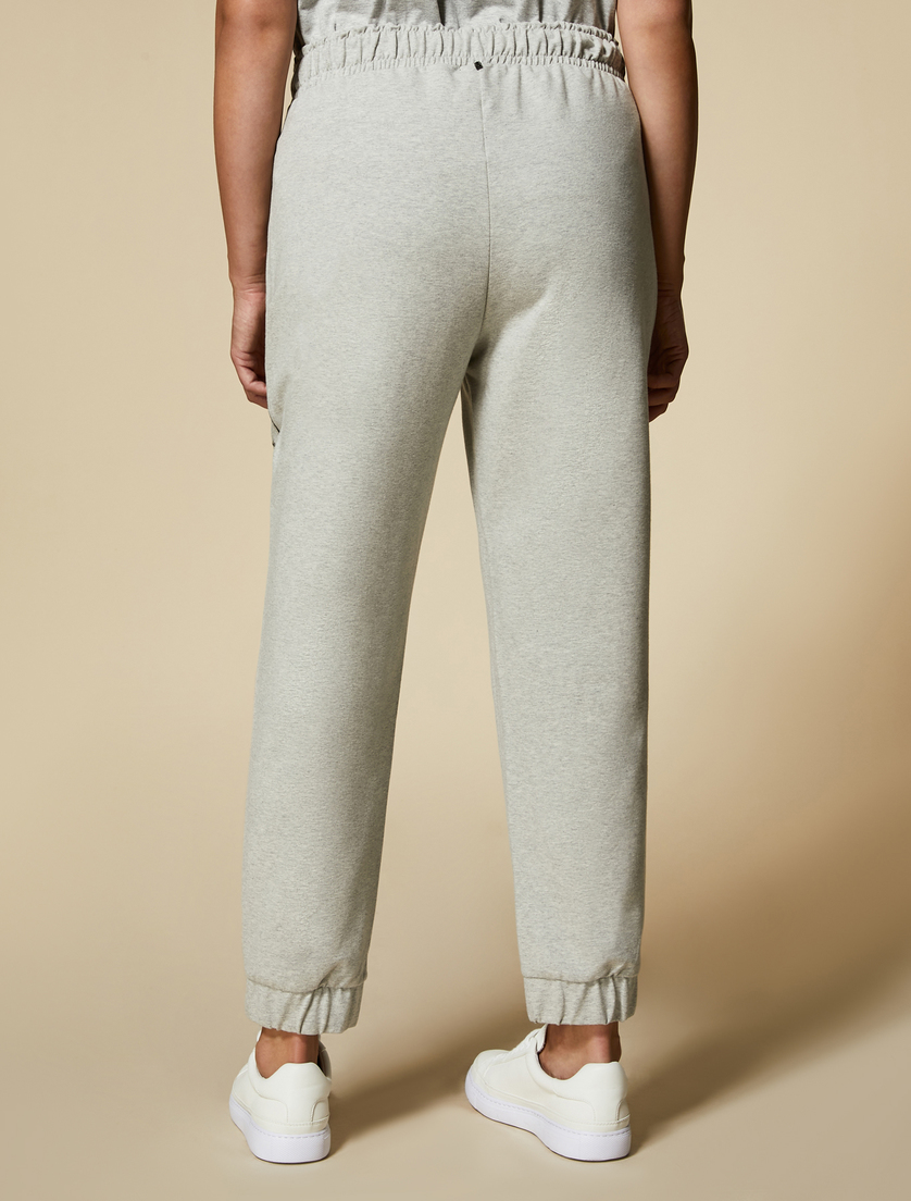 Fleece trousers - Light grey - Marina Rinaldi - 4