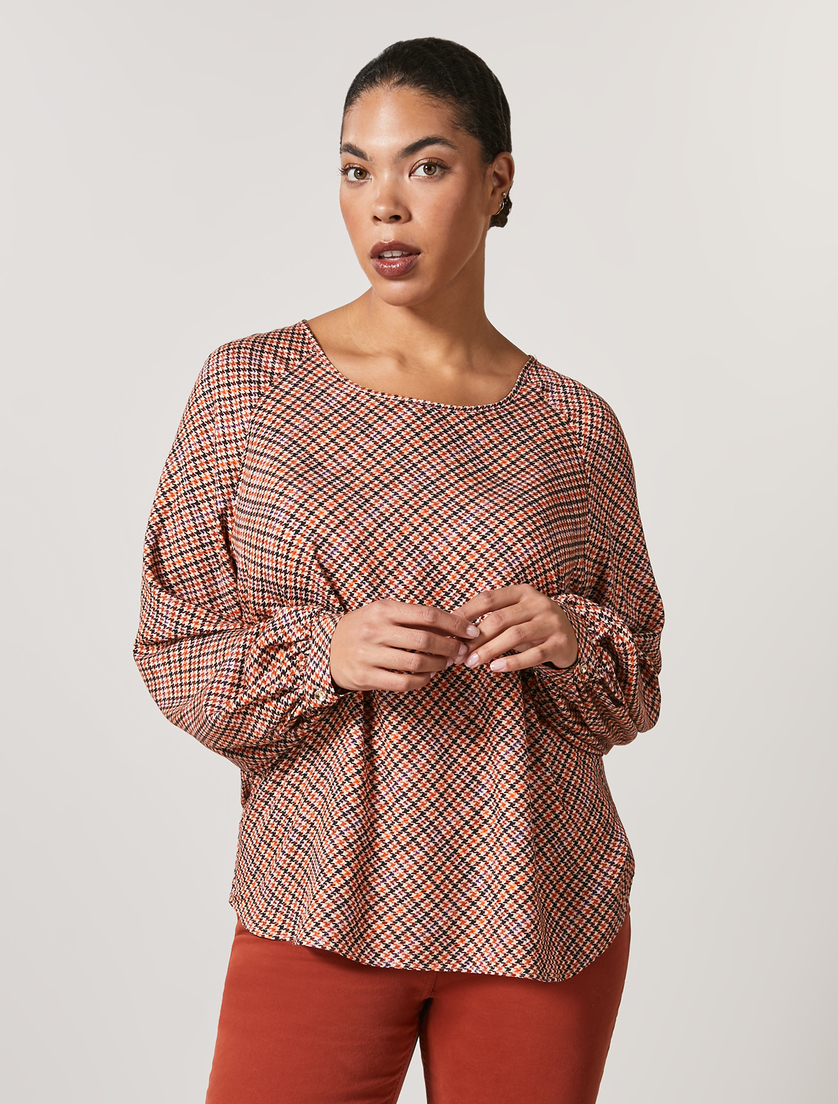 Bluse aus Viskose - Braun - Marina Rinaldi