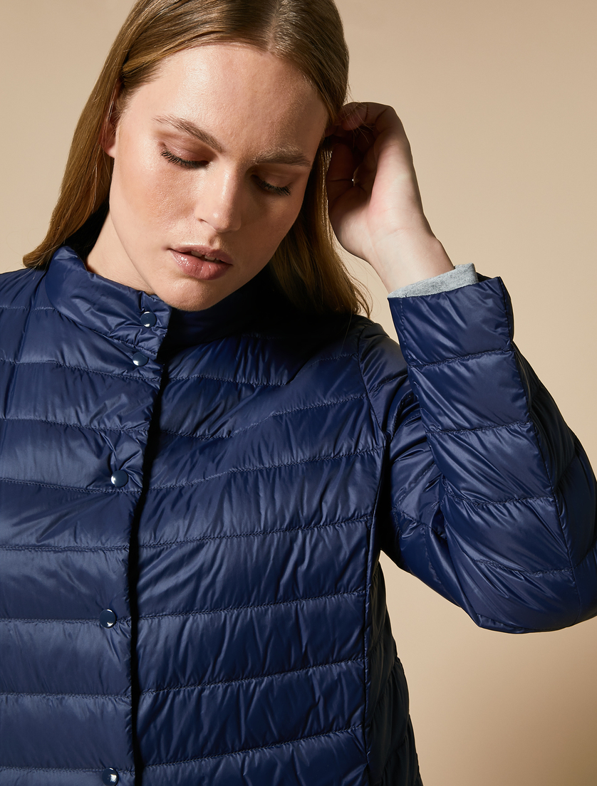 Nylon down jacket - Dark navy - Marina Rinaldi - 2