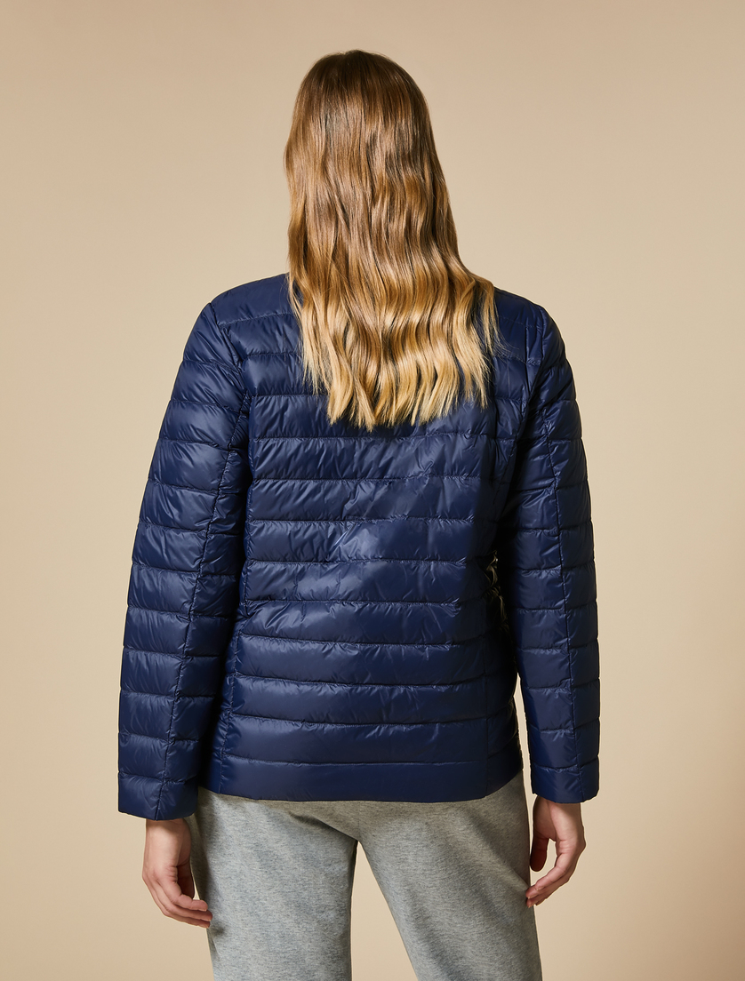 Nylon down jacket - Dark navy - Marina Rinaldi - 3