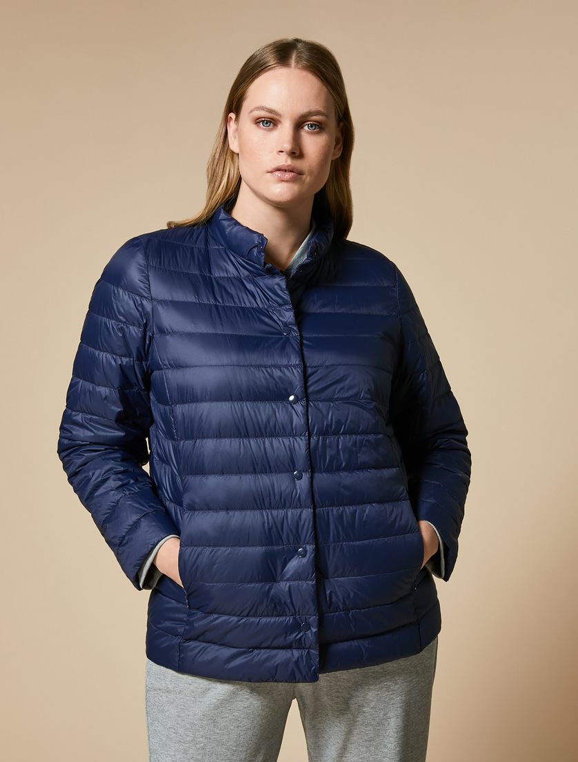 Nylon down jacket - Dark navy - Marina Rinaldi