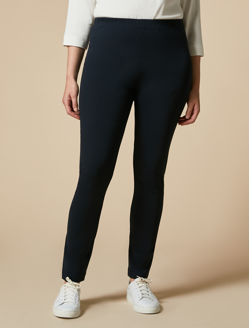 Leggings in technical jersey - Dark navy - Marina Rinaldi - 2