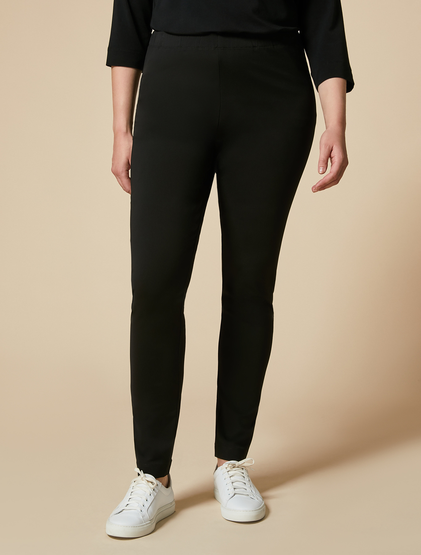 Leggings in technical jersey - Black - Marina Rinaldi - 2