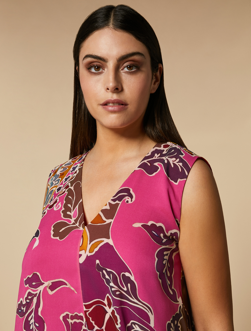 Long silk dress, gold Marina Rinaldi