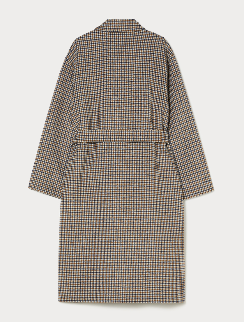 Reversible double-faced yarn-dyed coat - ULTRAMARINE - Marina Rinaldi - 4 Reversible double-faced yarn-dyed coat - ULTRAMARINE - Marina Rinaldi - 4