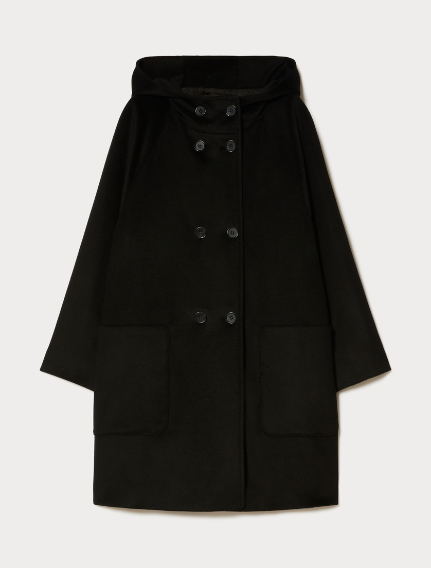 Coat in pure wool drap - BLACK - Marina Rinaldi