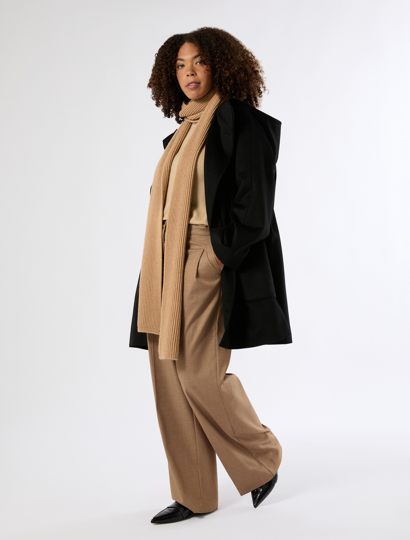 Coat in pure wool drap - BLACK - Marina Rinaldi - 2