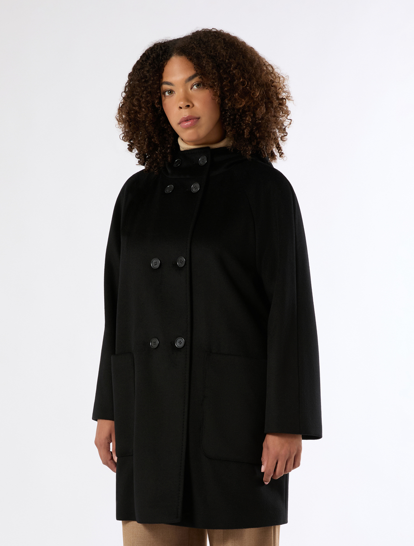 Coat in pure wool drap - BLACK - Marina Rinaldi - 3